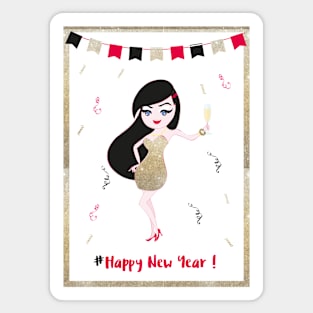 Happy New Year Sticker